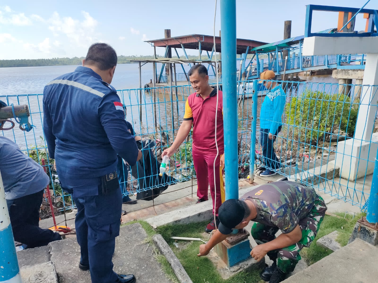 Kapolsek Kundur Pimpin Kegiatan Goro Bersama Instansi Terkait