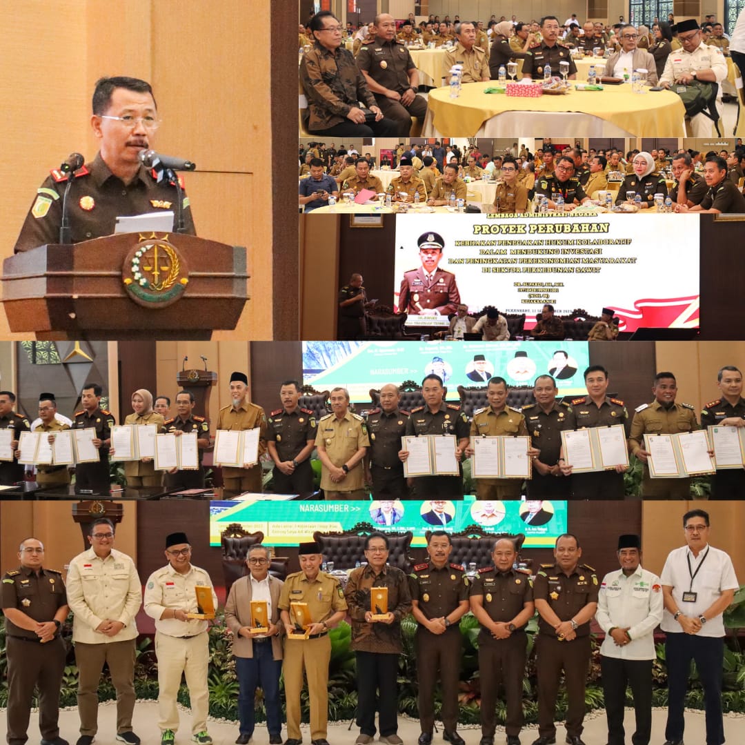 Kepala Kejati Riau Lakukan Kegiatan FGD JAGA ZAPIN dan MoU Dengan Bupati/Walikota Se-Provinsi Riau