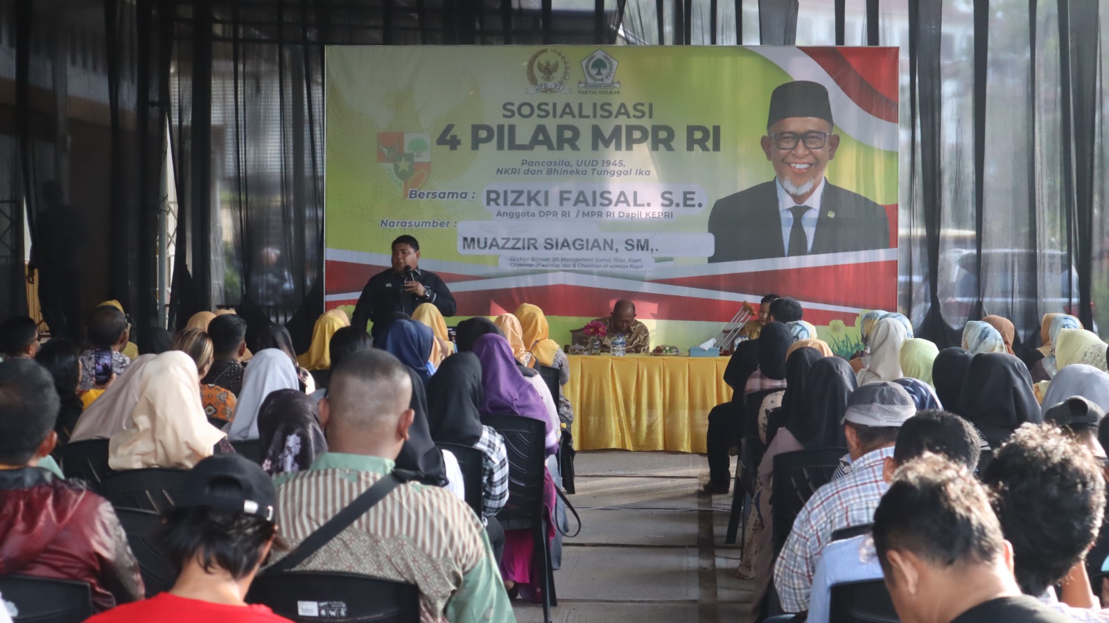 Anggota Komisi III DPR RI Dapil Kepri Rizki Faisal Sosialisasikan Empat Pilar MPR RI